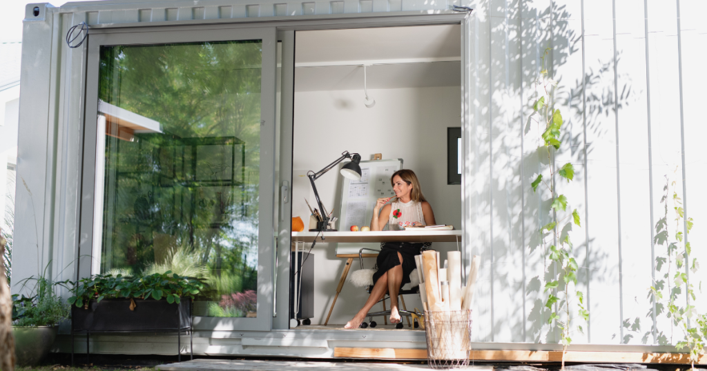 Interior of a container home