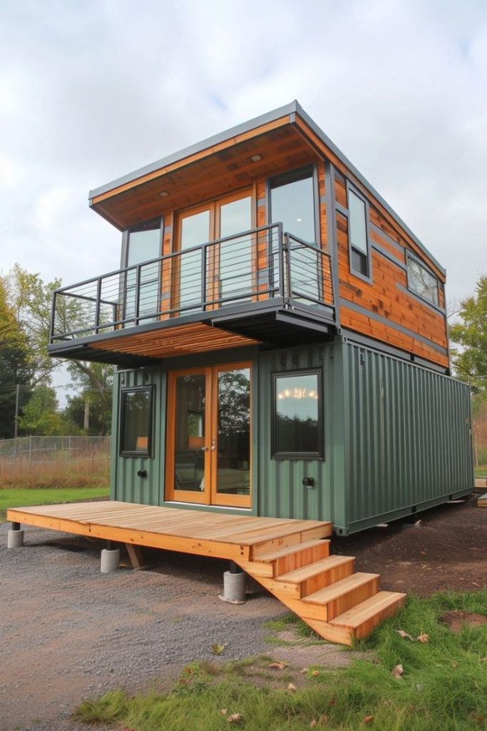 Two Storey Shipping Container House