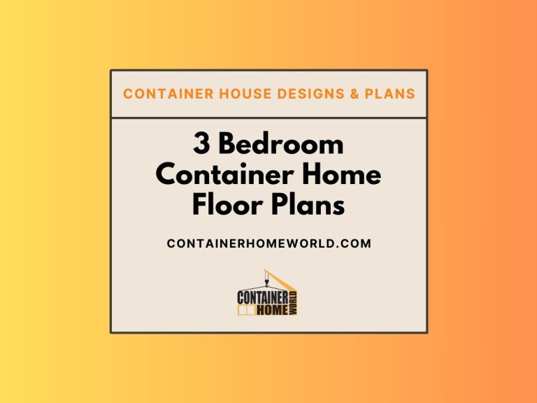 3 bedroom container home floor plans