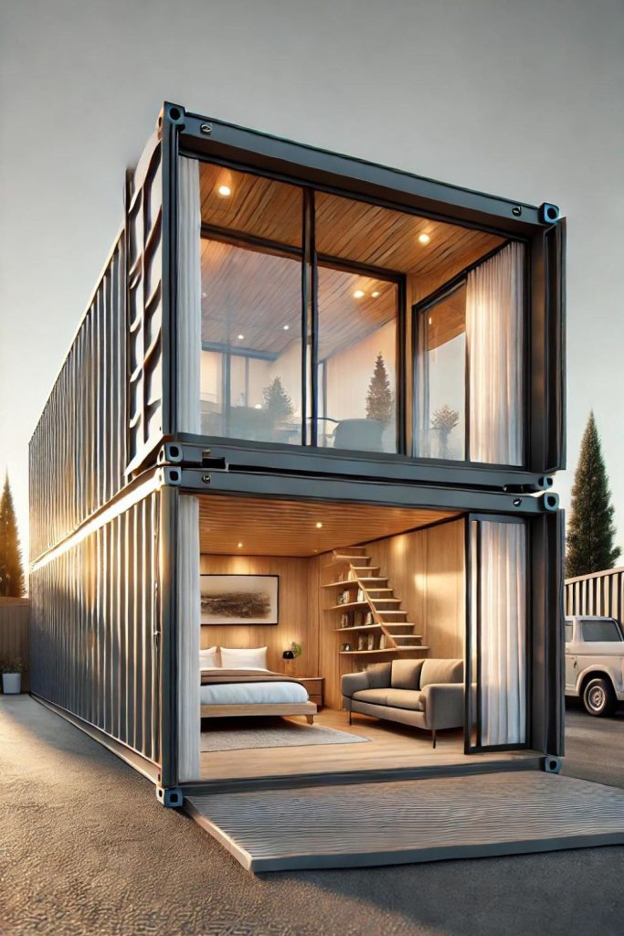 Enhancing a three-bedroom container home