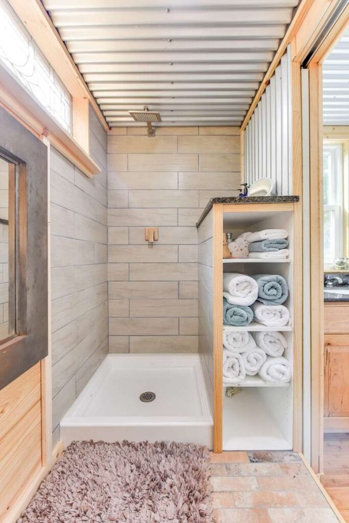 Beautiful Container Home Bathroom Design