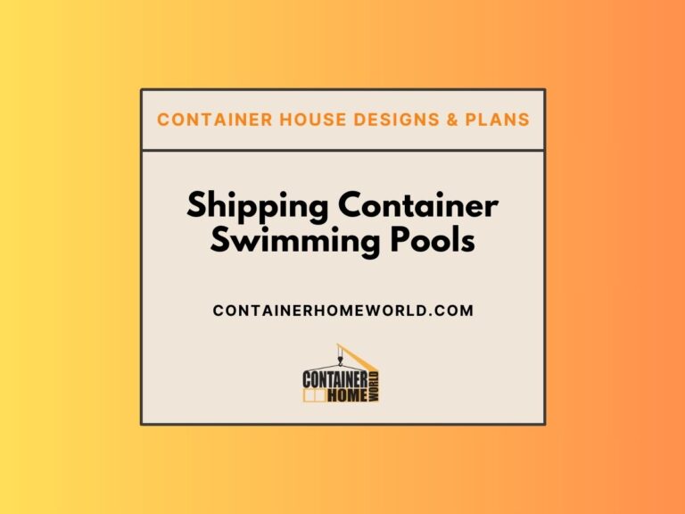 Shipping Container Swimming Pools