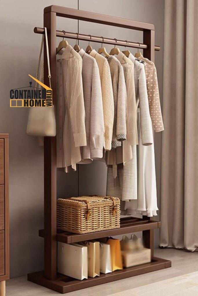 Wooden Clothing Rack